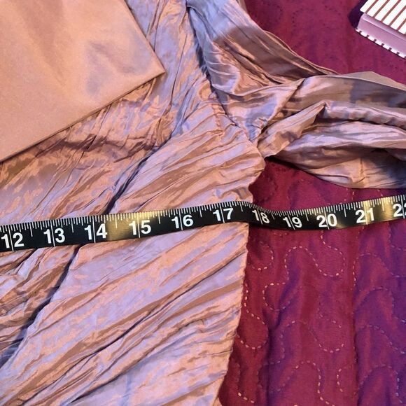 NWT 90’s Cachet metallic violet / lavender  skirt & jacket -   size 8 TALL - Picture 8 of 12